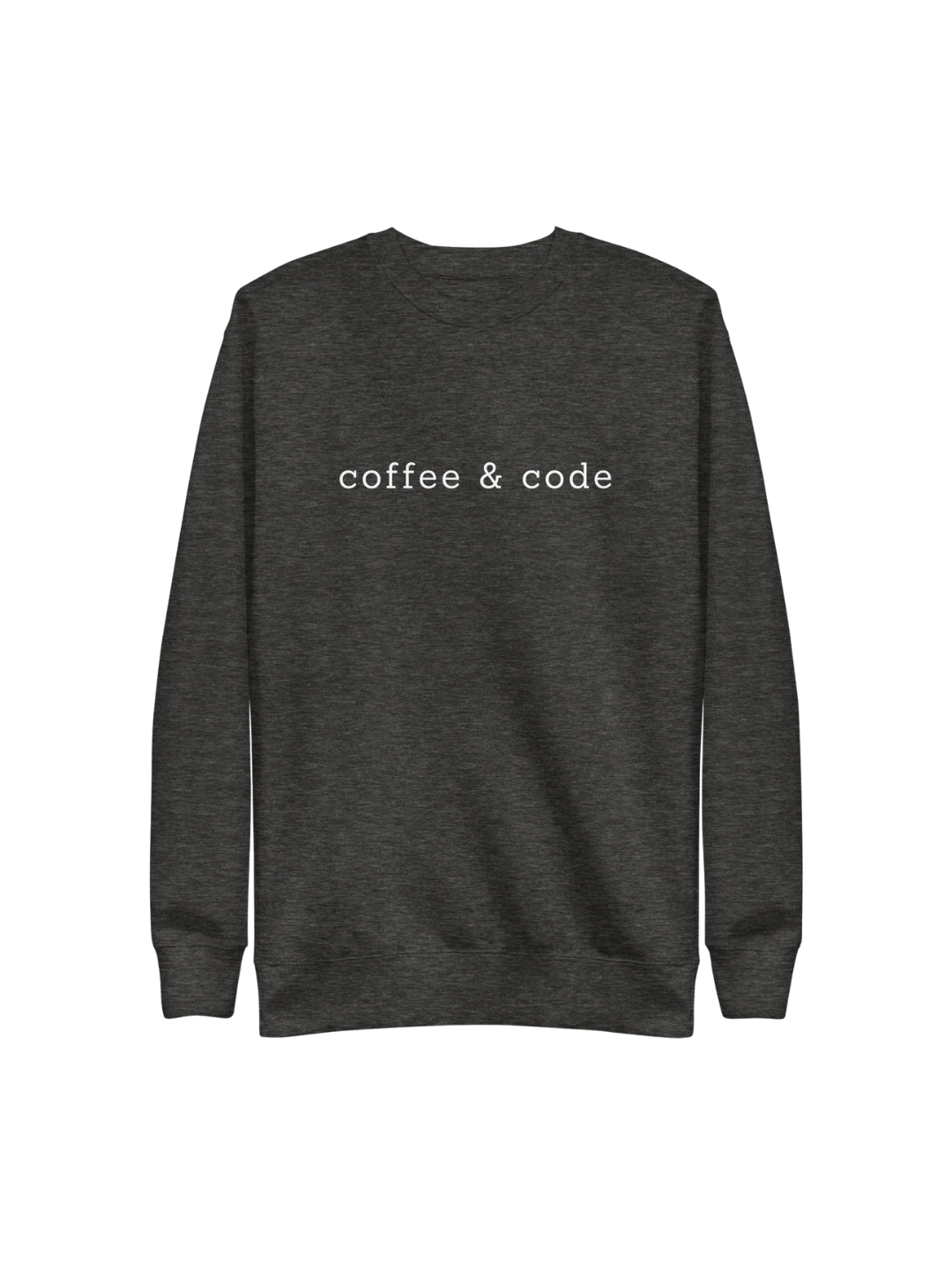Coffee & Code Sweatshirt - Charcoal Heather
