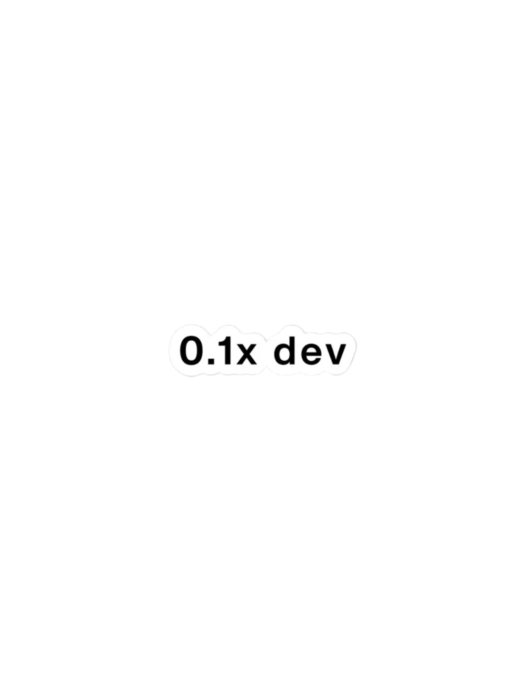 0.1x Dev Sticker