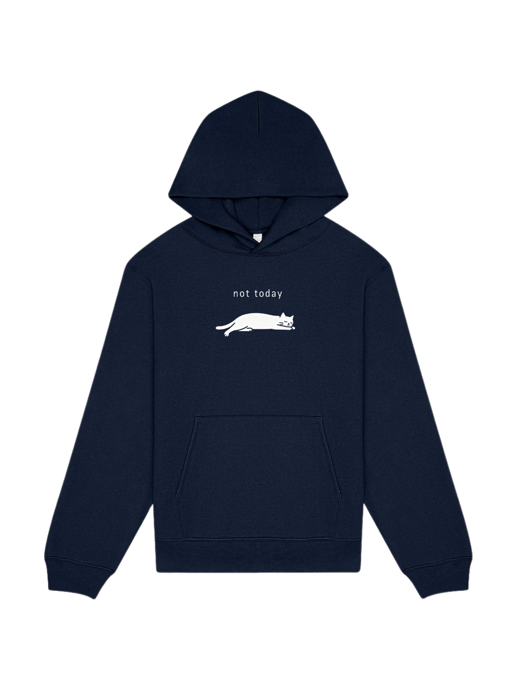Not Today Premium Oversized Hoodie - Navy