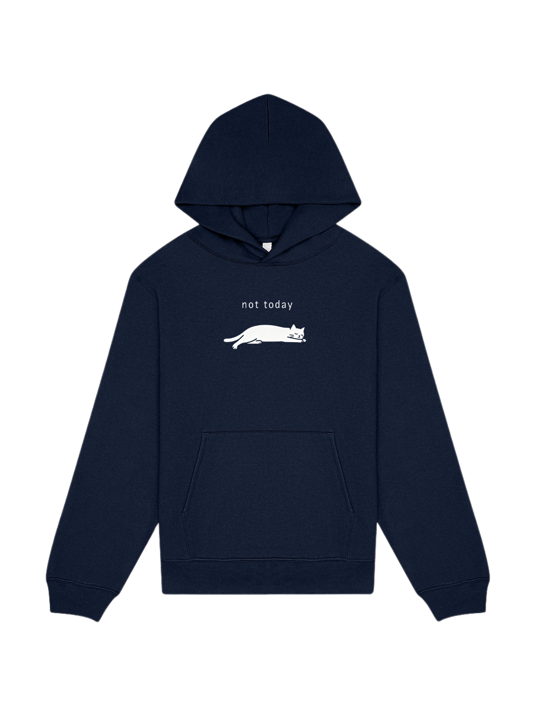 Not Today Premium Oversized Hoodie - Navy