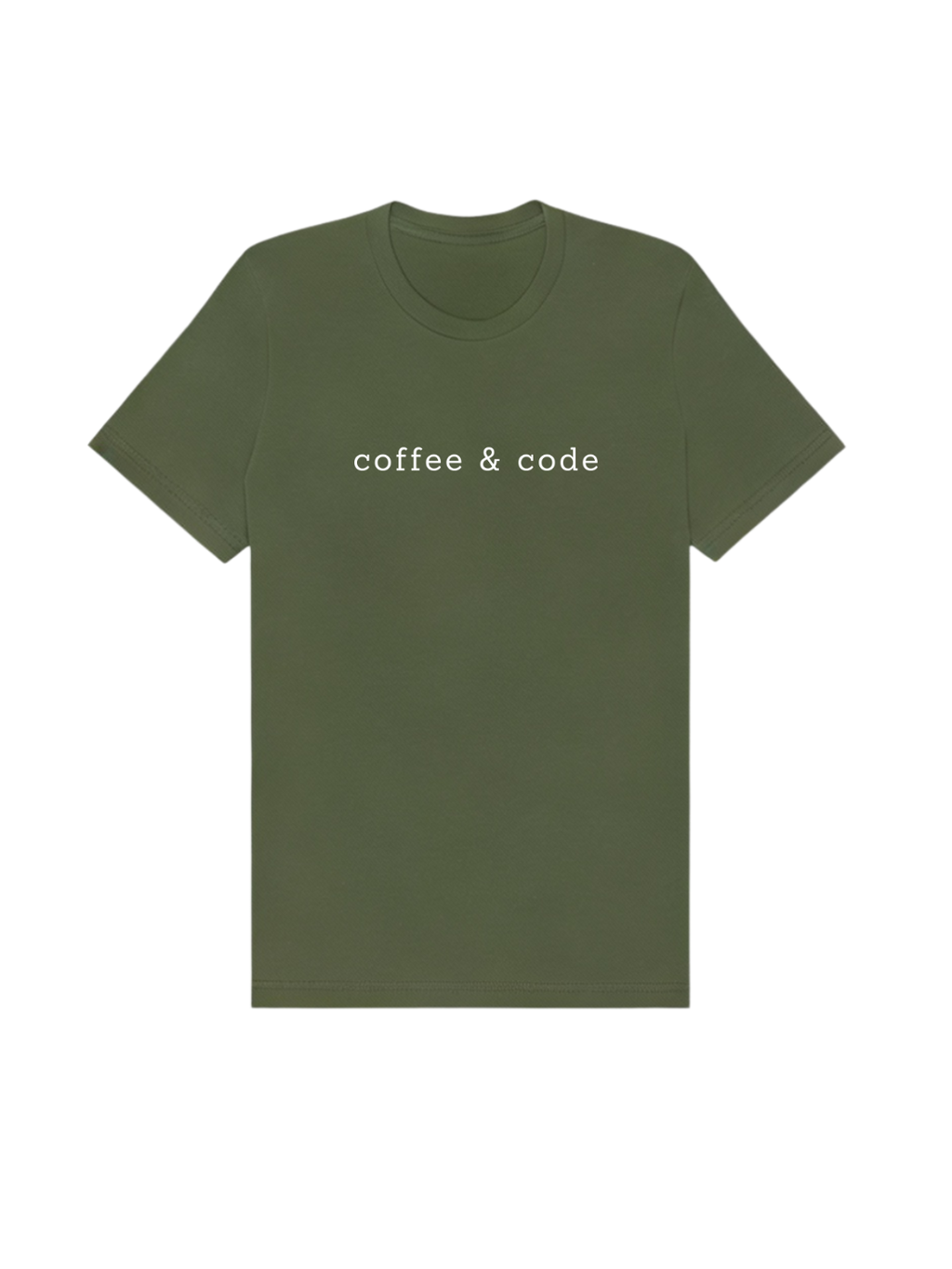 Coffee & Code Tee - Military Green