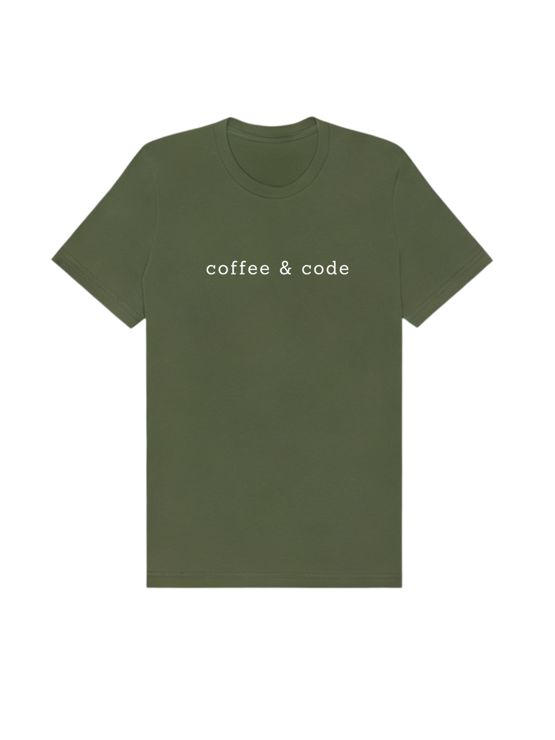 Coffee & Code Tee - Military Green