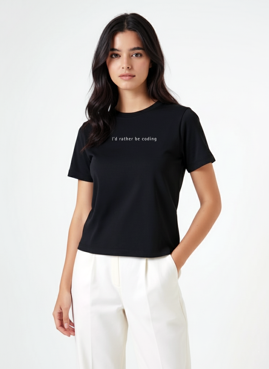 I'd rather be coding Tee