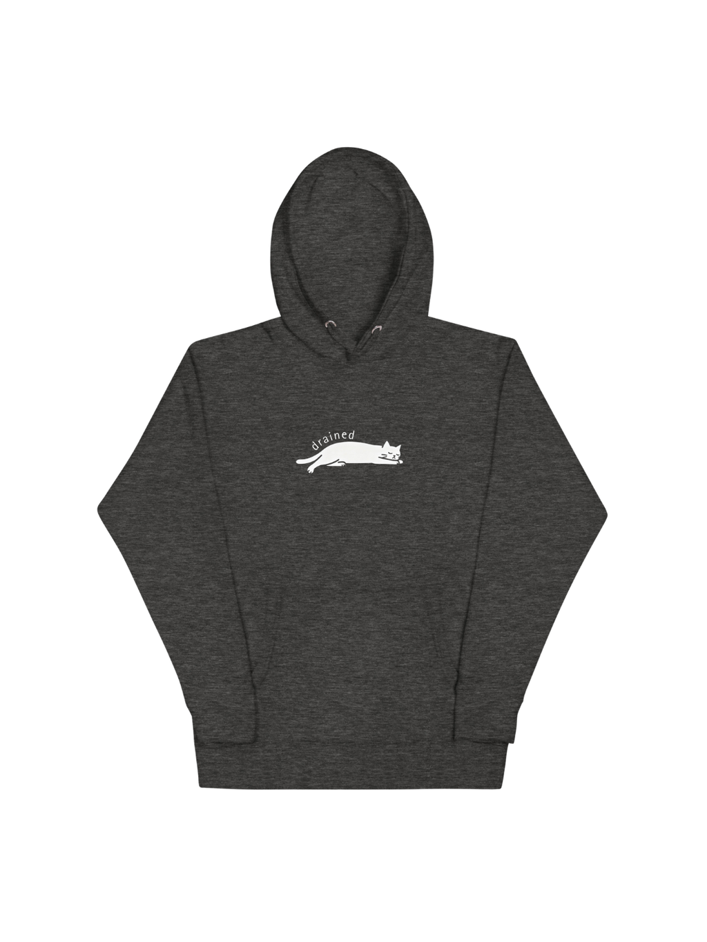 I'm drained Hoodie - Charcoal Heather